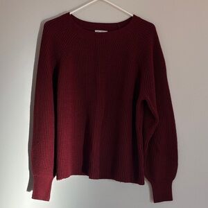 Jessica Simpson Deep Red Crew Neck Sweater